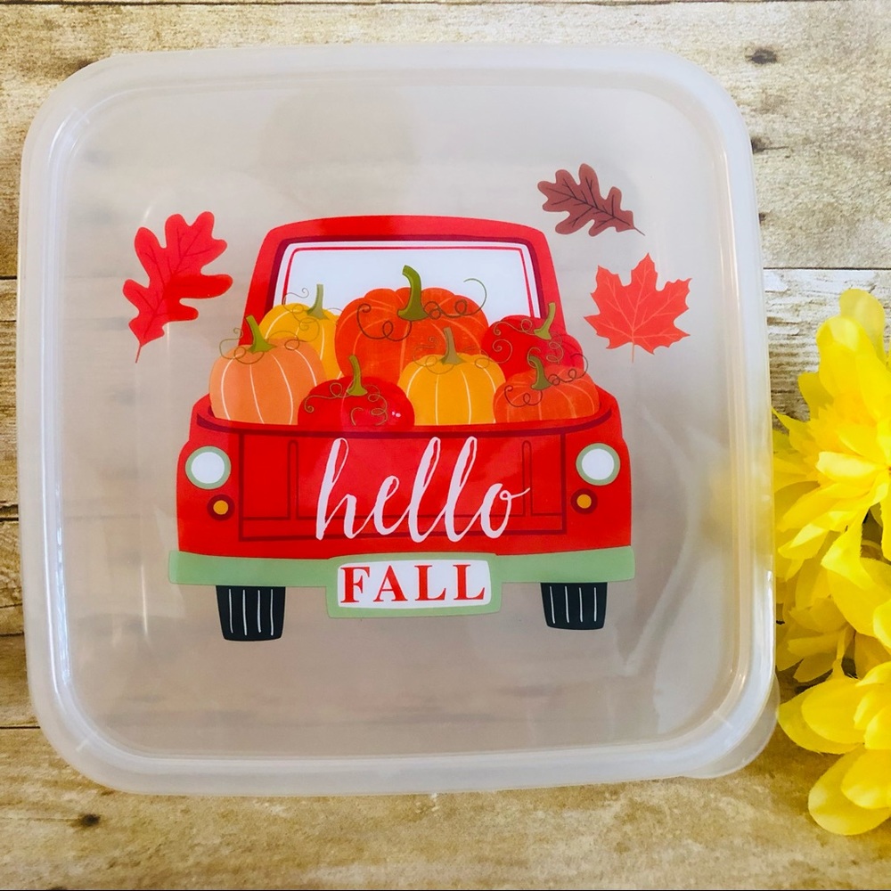 “Hello Fall” Large Storage Container